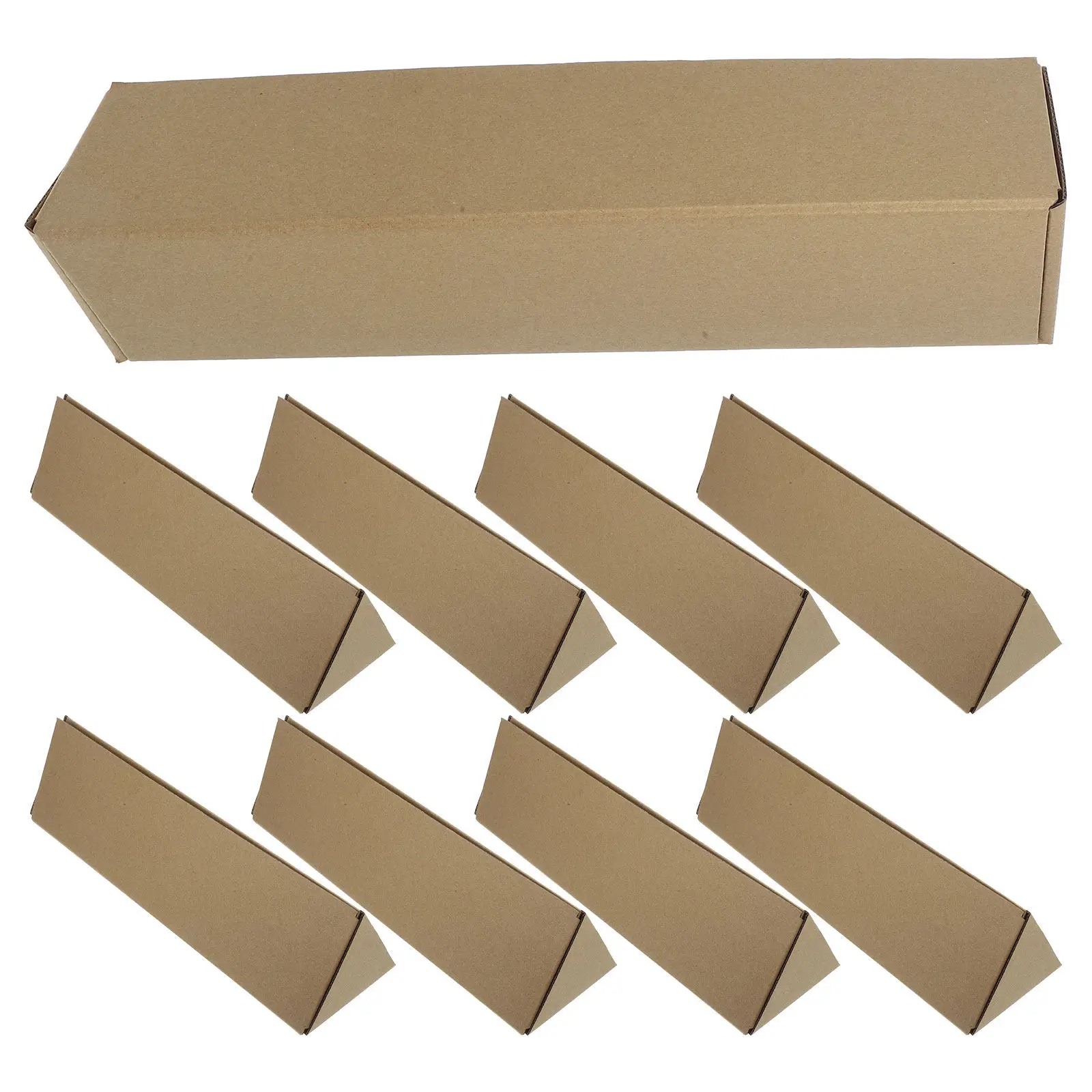 lot-de-10-tubes-d'expedition-triangulaires-en-carton-kraft-robuste-pour-impressions-d'art-affiches-et-dessins-–-tube-de-rangement
