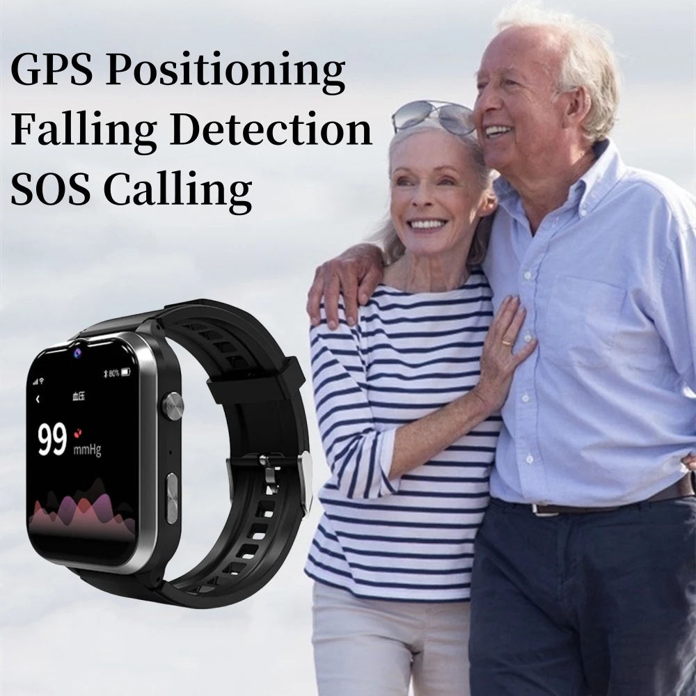 Elderly Smart Watch For Senior Falling Detection GPS Positioning 4G SOS Phone Call Medicine Remind Footprint Track HeartRate GK8