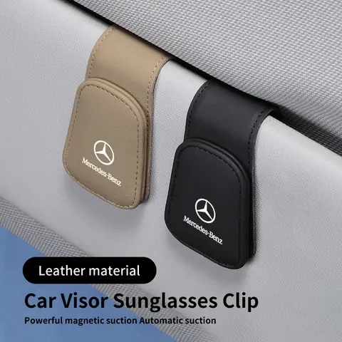 자동차 안경 거치대 안경 보관 클립, 메르세데스 벤츠 A B C E S AMG GLE GLC W205 W206 W203 W204 W210 W212 W221 W213 W222