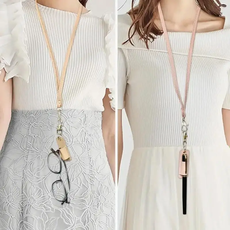 A52E Hanging Lanyard Pen Clip Keyrings Pen Holder Ornament Pen Clip Jewelry