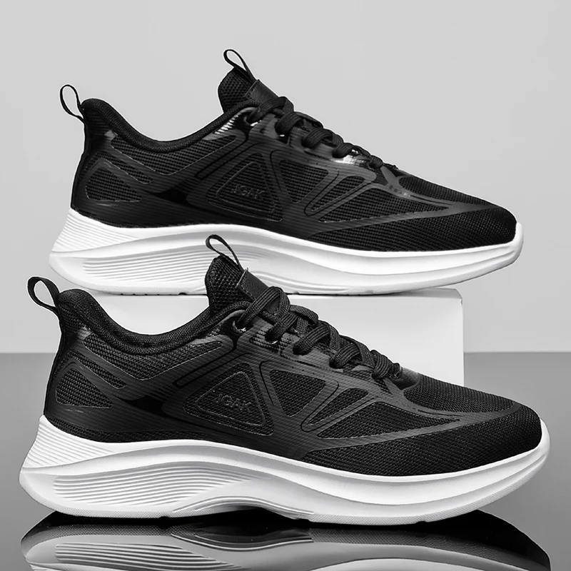 

Men Sneakers Trendy Mesh Comfort Versatile Soft Sole Cushioning Anti Slip Spring New Outdoor Running Fitness Shoes Large Size