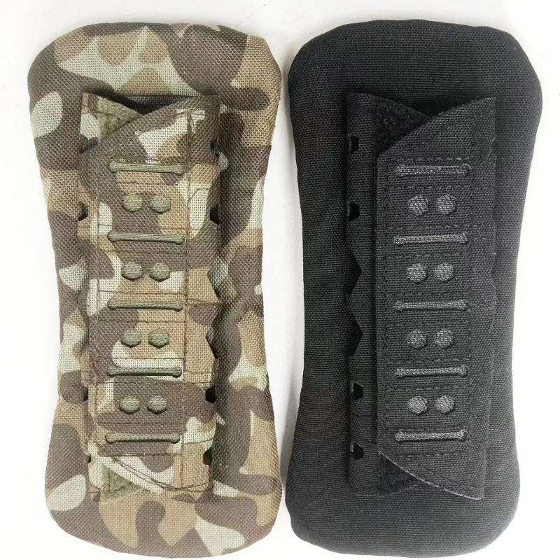 Laser Cut Tactical Shoulder Pad, Breathable Anti-Slip Shock Absorbing Cushion for Vest & Backpack