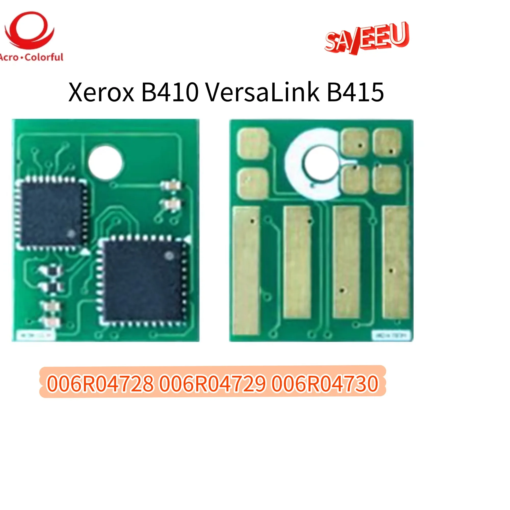 B410 Compatible 006R04728 006R04729 006R04730 Toner Chip for Xerox B410 VersaLink B415 Printer Cartridge Reset Chip SA/EEU