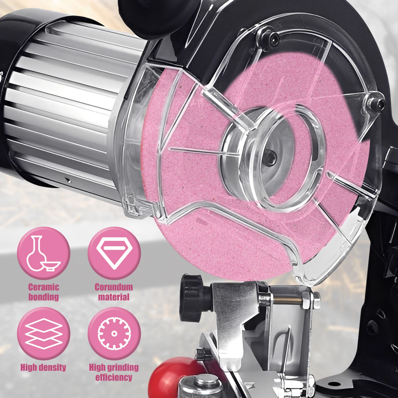 4 قطعة 5-3/4 بوصة السيراميك بالمنشار طحن عجلة الدقة إنهاء عالية الكثافة سلسلة طاحونة شحذ عجلة ل 3/8 "325 الملعب