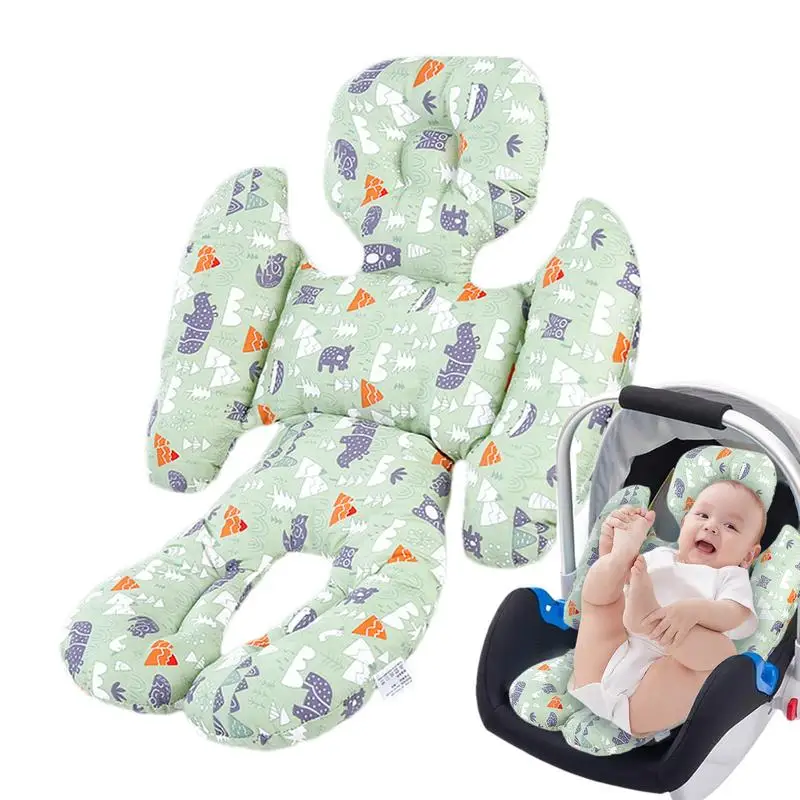 Kereta bayi masukkan kereta bayi kepala penopang badan, masukkan bantal kereta bayi desain lima titik untuk kursi mobil dan Bab