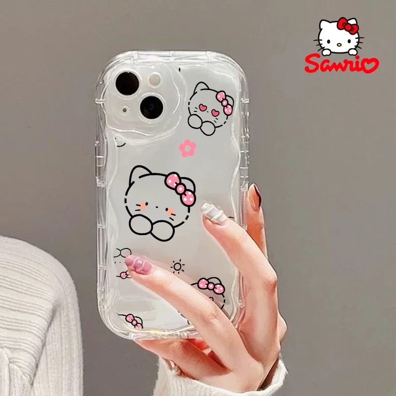 Etui na telefon Cinnamoroll Iphone15 Pro Girls Phone Case Kitty Cat Cartoon dla Iphone Hello Kitty Children's Day Gift