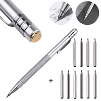 1pcs Engraving Pen With 10Tungsten Carbide Tip Scriber Marking Tip For Glass Ceramic Metal Wood Carving Scribing Hand Tools