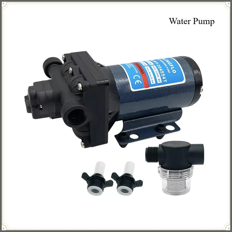 110V 220V AC Self Priming Diaphragm Water Pressure Pump 11.3LPM 3.0GPM High Flow Replacement Pump for Home Washing Cleaning