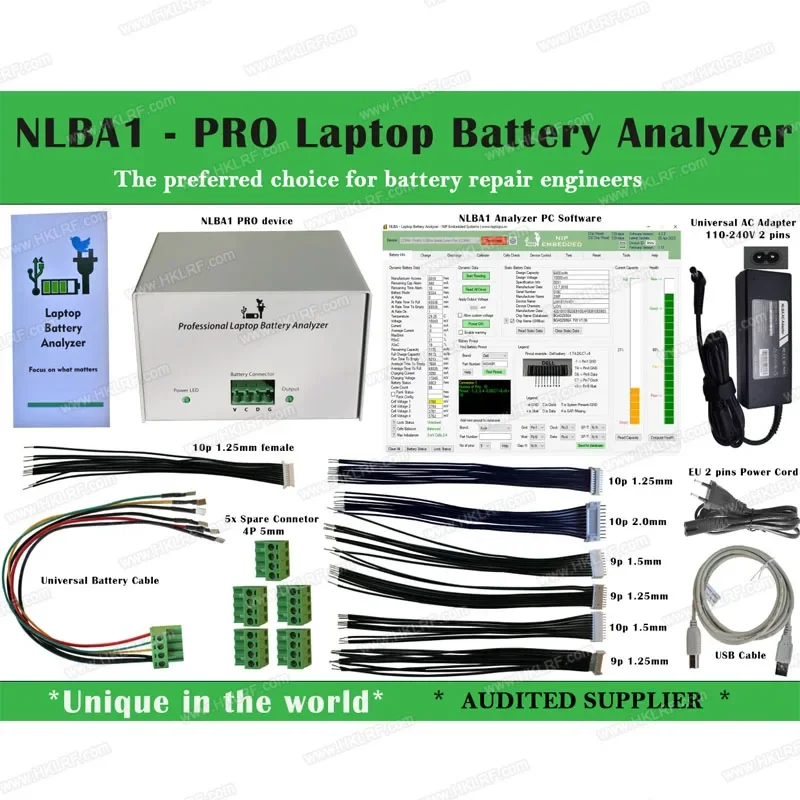 Newest Arrival NLBA1-PRO Laptop Battery Analyzer Tester Charger Discharger Repair Tool