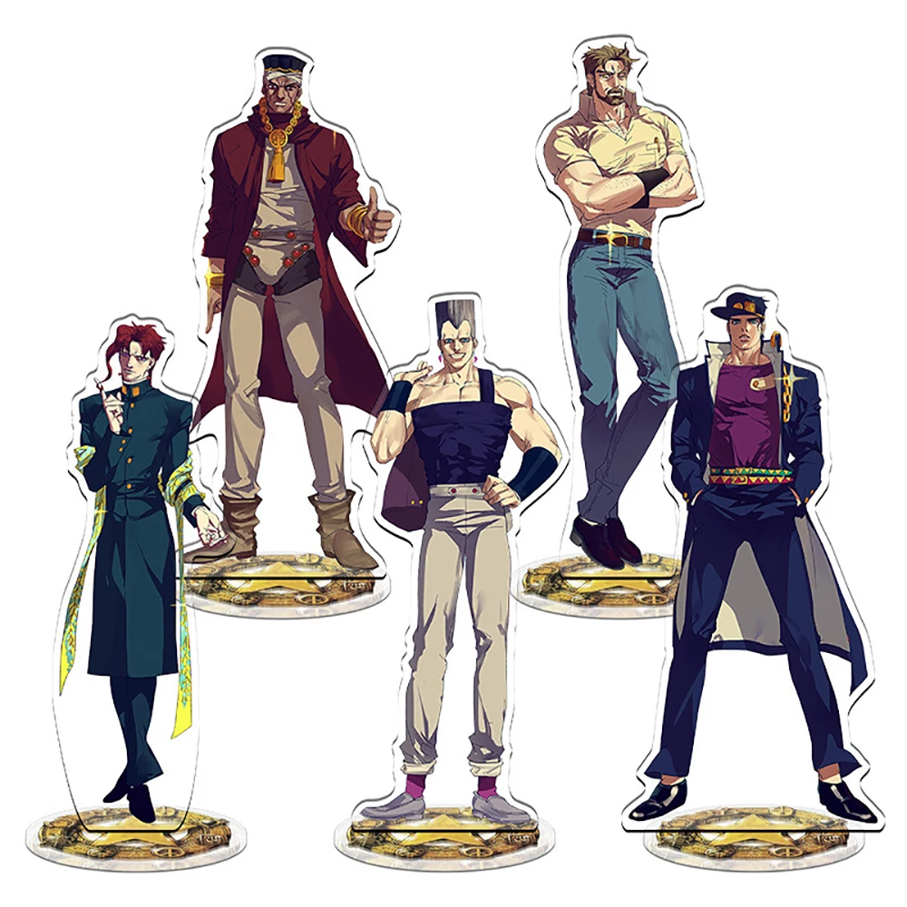 

JoJo’s Bizarre Adventure Anime Peripheral Acrylic Stand Model Ornament Abstract Pattern Design Shelf Decor Gift for Young Adult