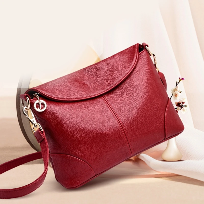 Bolsas crossbody bolsas para mulheres bolsa ombro couro PU macio para mulheres