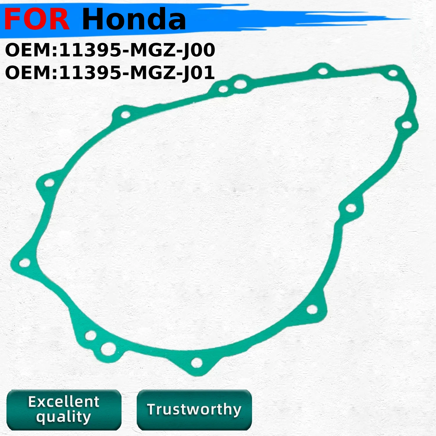 

For Honda CL500 SCL500 NX500 CMX500 Rebel 500 CB400 CB400F CB400X ABS 11395-MGZ-J00 11395-MGZ-J01 Moto Generator Cover Gasket