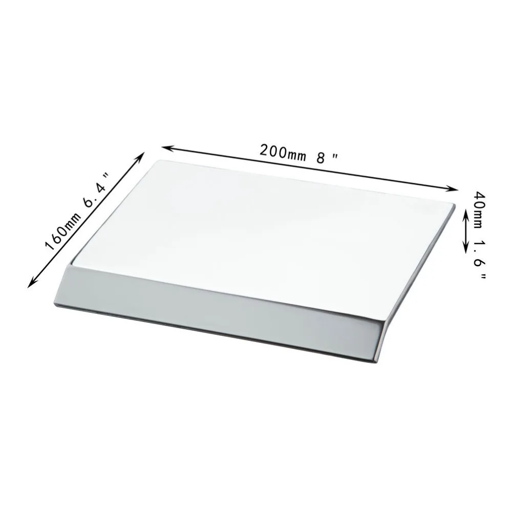 

EMAIDI Chrome Waterfall Spout Bathroom FaucetDeck Mounted Basin/Tub Tap Rectangular 8" Vanity Faucet Spouts Only Spout