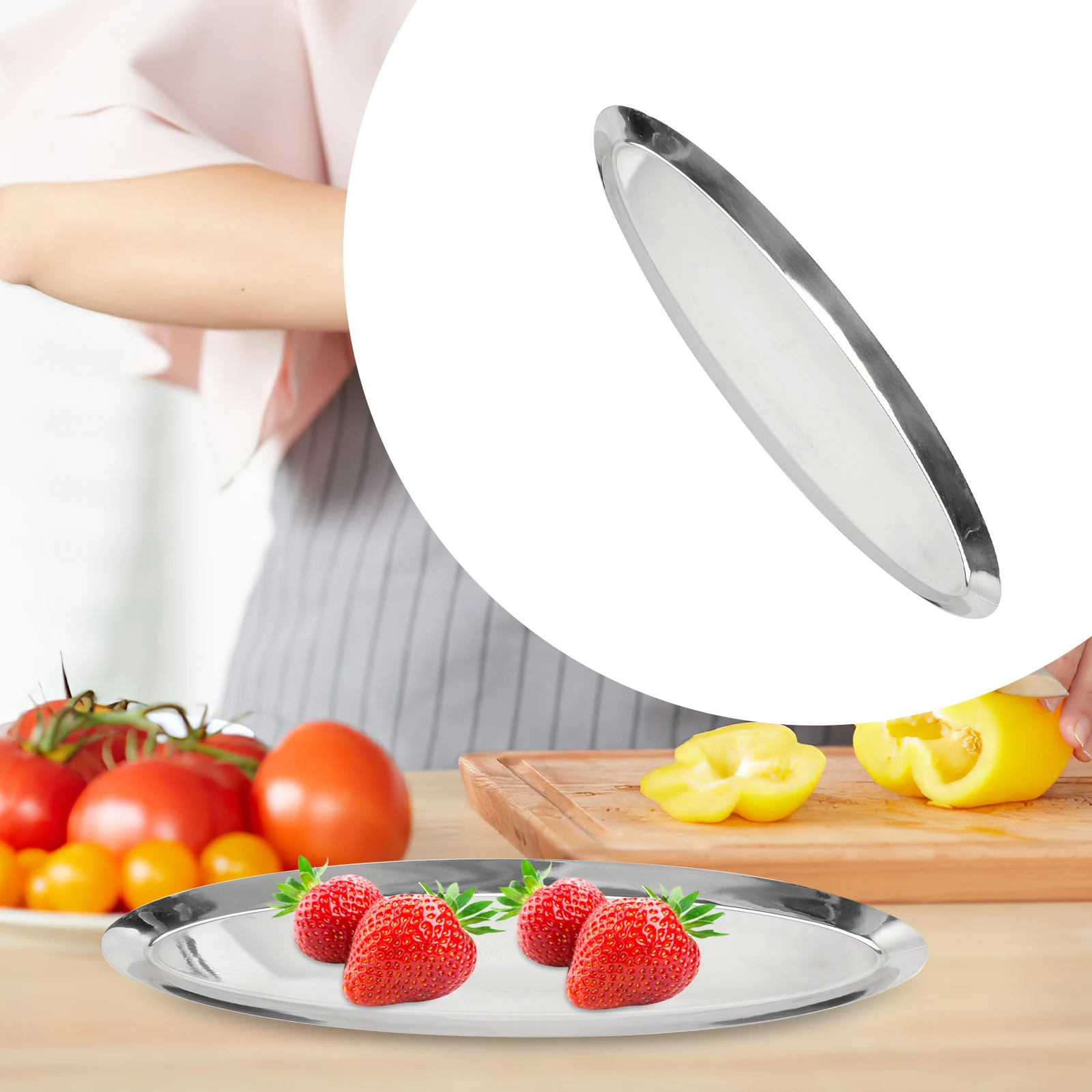 

Креативный поднос для закусок из нержавеющей стали, металлический органайзер для фруктов, десертов, выпечки, украшения для вечеринки на день Святого Валентина