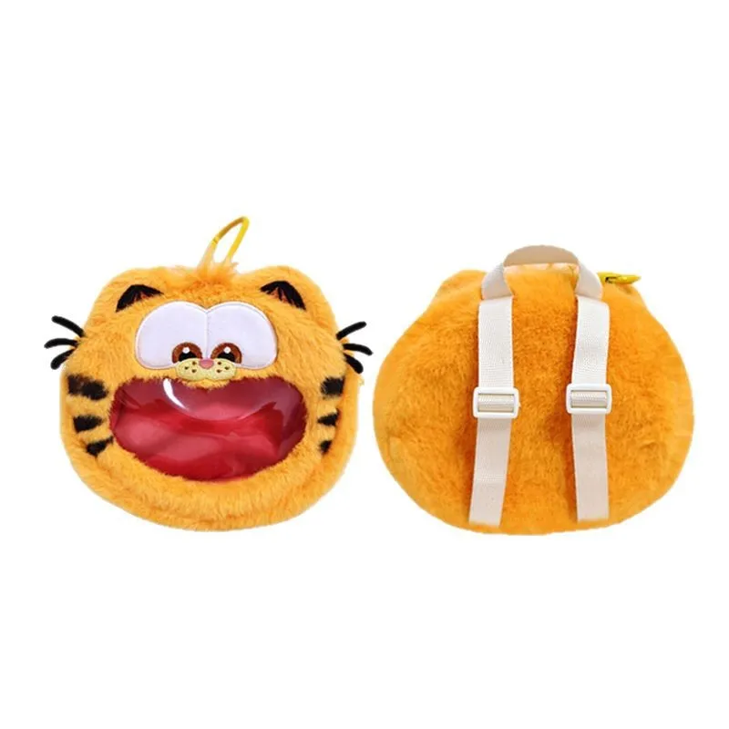 Garfield Simpatico ciondolo per bambola di peluche Odie Cartoon Anime Pizza Food Toy Portachiavi Mini soffice portamonete Regalo di compleanno per ragazzi e ragazze