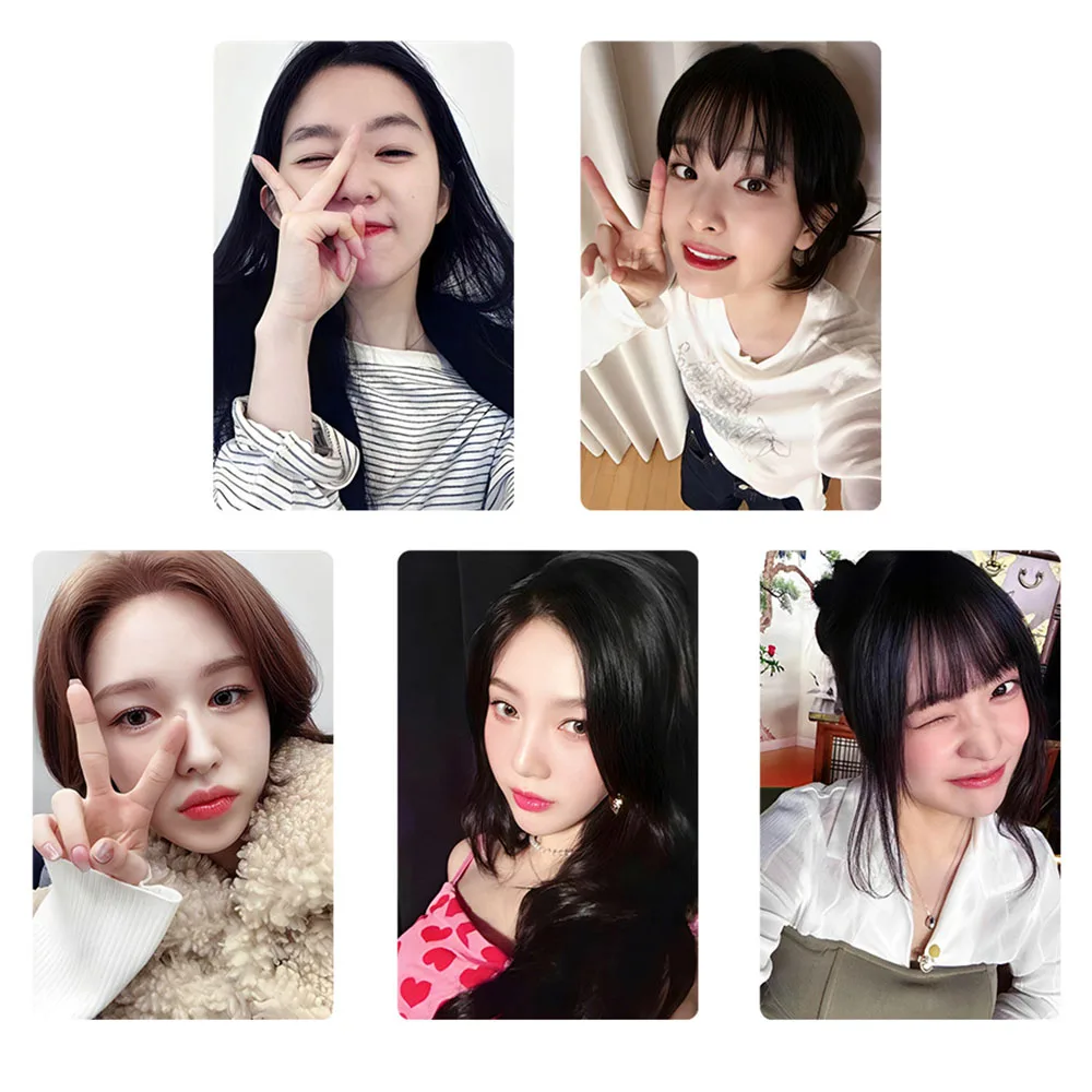 5Pcs/Set Kpop Seulgi Irene Wendy Chill Kill Mini Album Lomo Cards Joy Yeri Cute Selfie Lomo Cards Postcards Fans Birthday Gifts