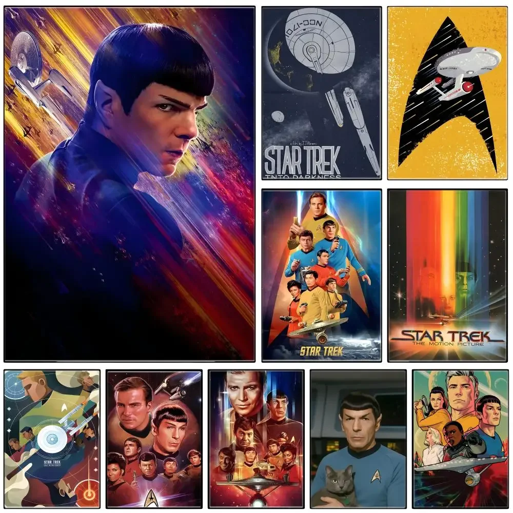 Science Fiction S-Star T-trek Poster Self-adhesive Art Waterproof Paper Sticker Coffee House Bar Room Wall Decor