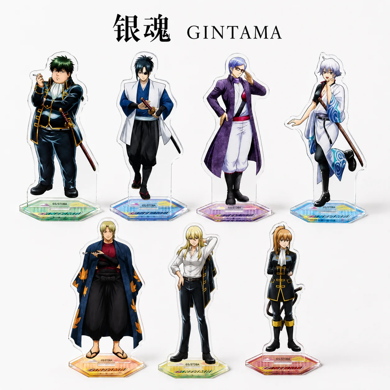 Gintama Anime Acrylic Stand Figure Keychain Cute Character Desktop Decor Gift For Anime Fans Student Collection Ornament