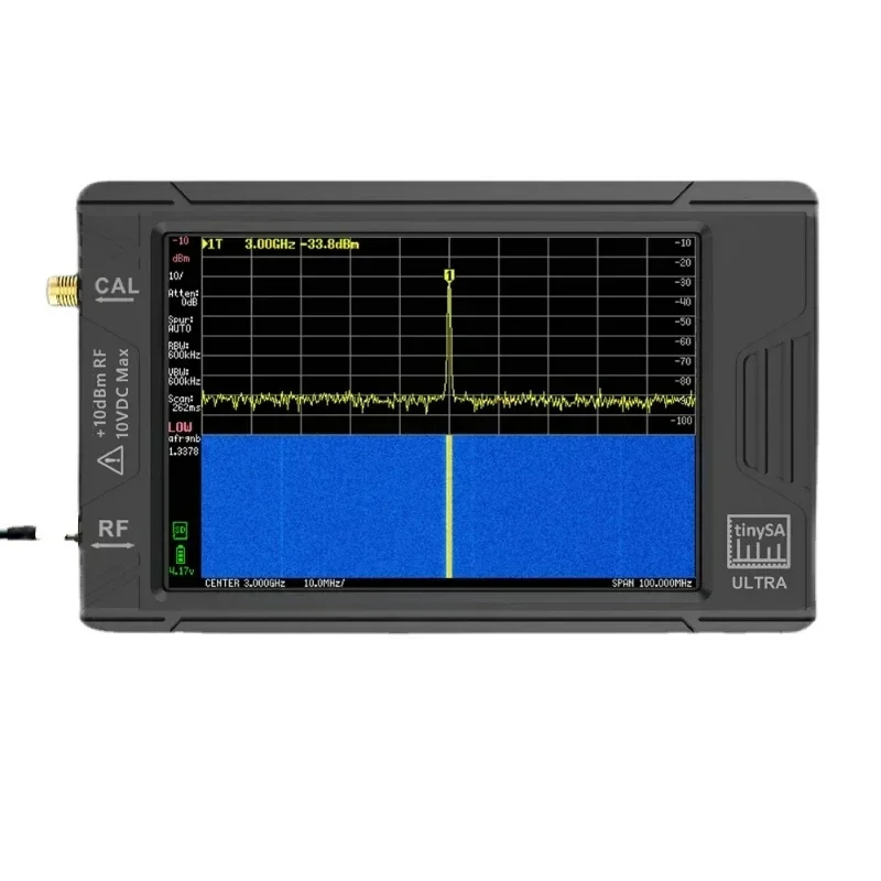 2023 00k-5.3GHz RF Signal Generator Handheld Tiny Spectrum Analyzer 4 inch Display 3000mAh Battery 32GB Card