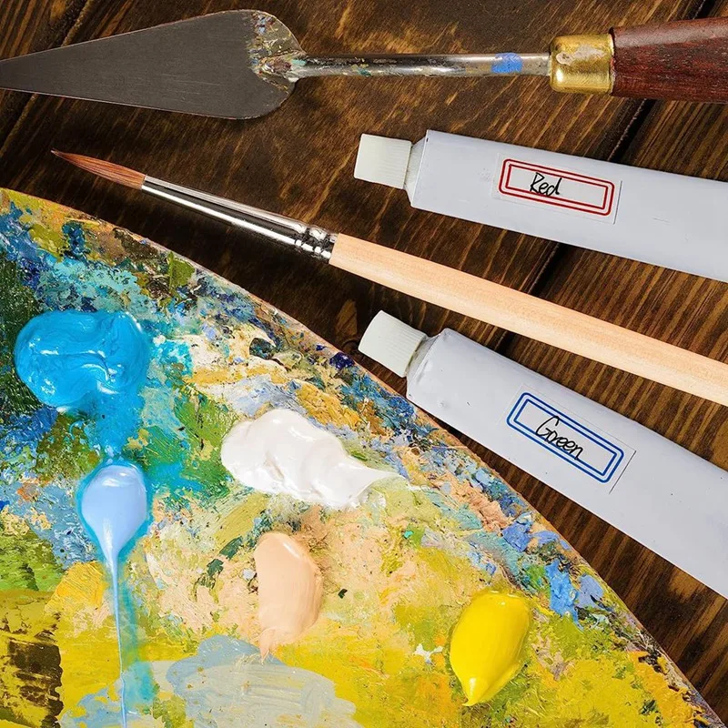 48 Pcs Empty Aluminum Tube 20Ml For Making Paint And Store Remaining Paint Acrylic Oil With 4 Label