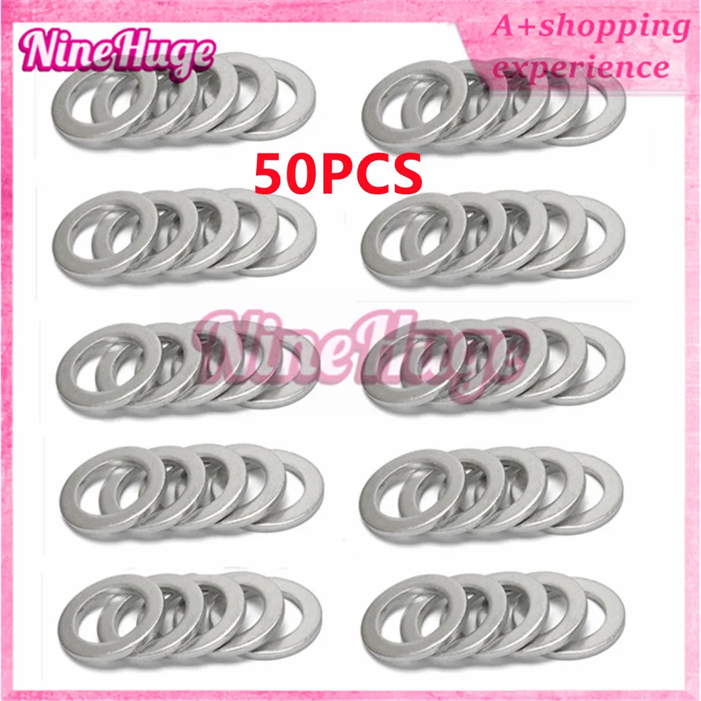 50PCS 94109-14000 Oil Drain Plug Crush Washer Gasket 14MM For Honda For Acura 9410914000 94109 14000