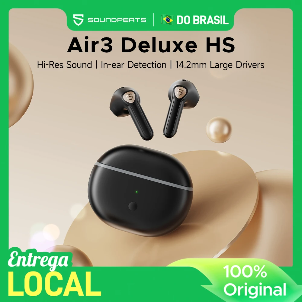 سماعات أذن Air3 Deluxe HS fone de ouvido sem fio عالية الدقة صوت بلوتوث com LDAC، 14,2 مم Grande Driver، Detecencia داخل الأذن