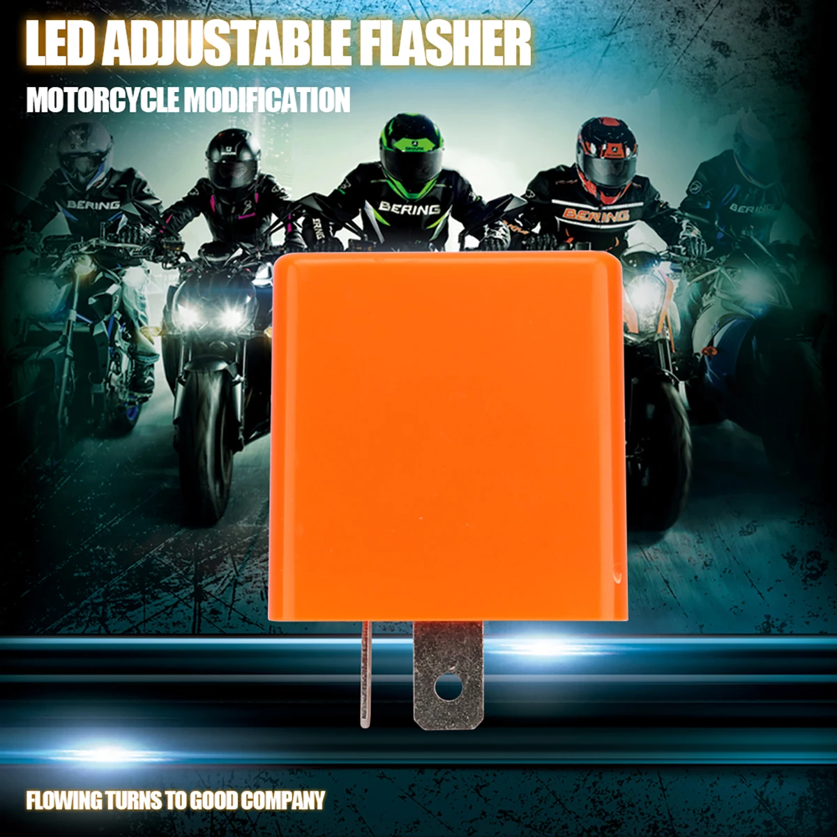 2Pin Motorcycle LED Flasher Relay Adjustable Frequency of Turn Signal Blinker Indicator Flasher Relays For Motorbike Accessories