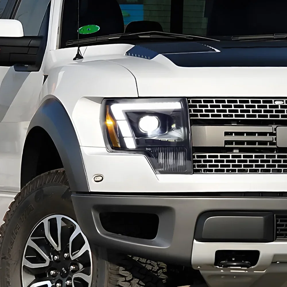 

Auto Headlights For Ford Raptor F150 2009-2014 Car Front Lamps Assembly Upgrade LED Bifocal Projector Lens Tool Accessories