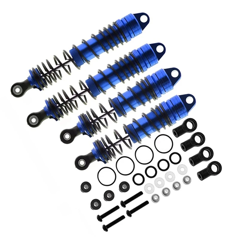 Super Sale Aluminum Alloy RC Car Front&Rear Shock Absorber Set for Traxxas 1/10 Slash 4x4 2WD Rustler Stampede Upgrade Parts