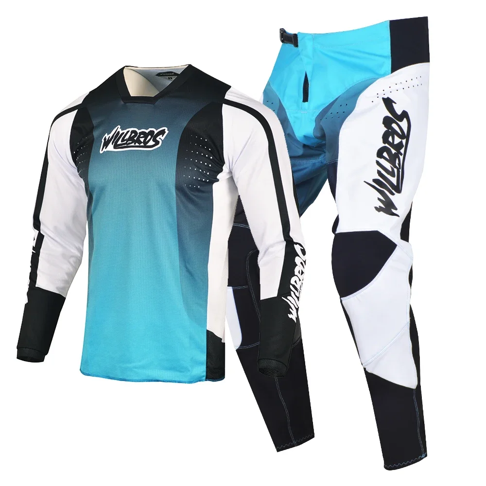 Willbros MX Motocross Jersey and Pants Set Offroad Dirt Bike Mountain Enduro MTB Men's Gear Combo 360 Racing Suit view 6