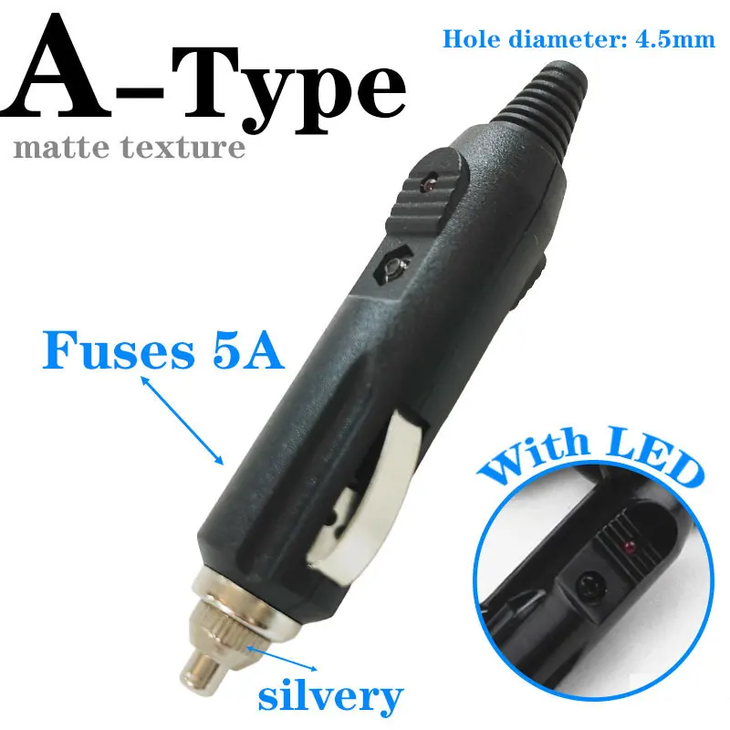 12V To 24V Car Cigarette Lighter Plug Fuses 5/20A With LED Indicator Plug Power Charger Adapter Connector Fuse Converter Plug