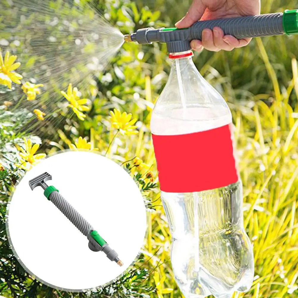 1PC High Pressure Air Pump Manual Sprayer Adjustable Bottle Nozzle Sprayer Spray Gardening Head Tools Garden Drink Watering Z9K0