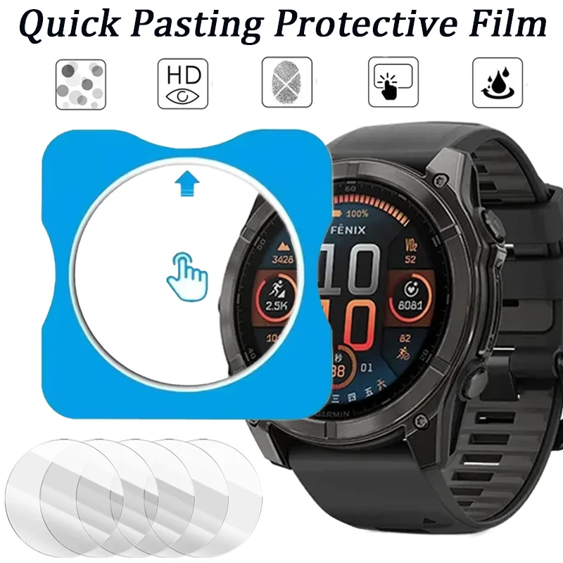 Screen Protector Glass Film For Garmin Fenix 8 7 Quatix 8 Tactix 8 HD Tempered Glass Forerunner 970 570 965 165 Venu 4 Active 6