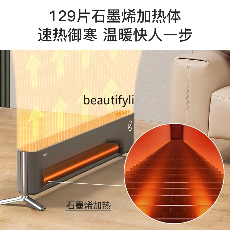 Riscaldatore per battiscopa in grafene Potente riscaldamento elettrico Essiccazione domestica di grandi aree