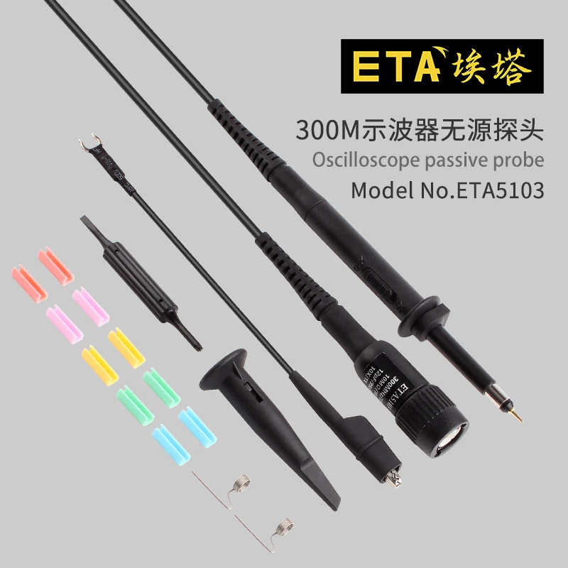 

ETA5103 Oscilloscope Probe Wire 300M Universal Passive Voltage Probe Replaces PVP2350 UTP06