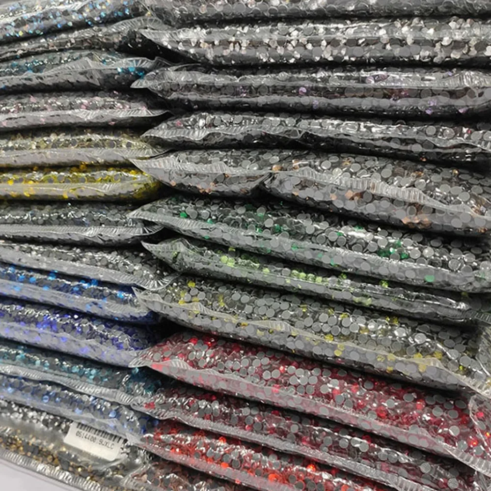 Wholesale Bulk 100 Gross Crystal AB Flat Back Hotfix Rhinestones SS6-SS30 Iron On Crystal Gems For DIYCraft Clothing Decoration