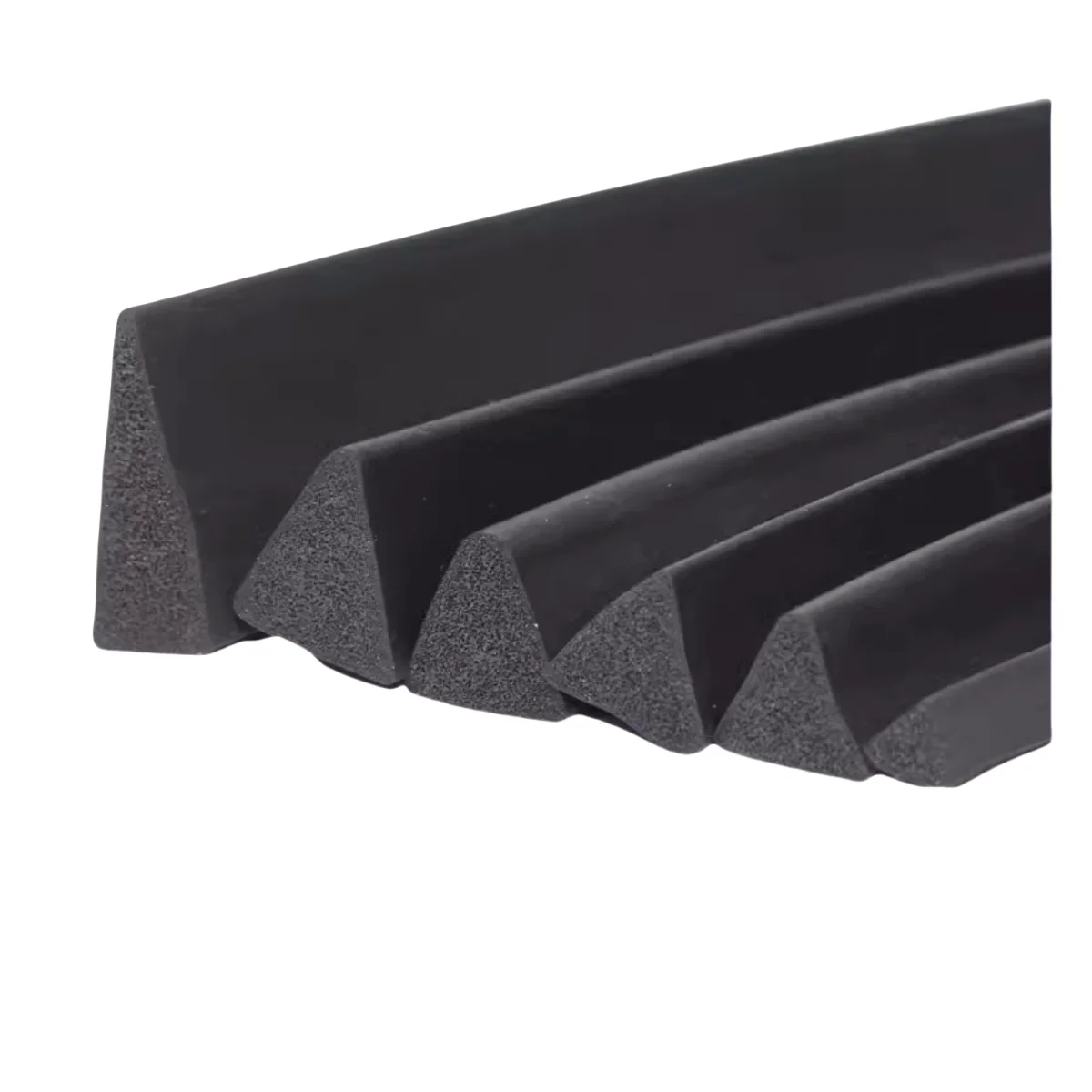 Custom EPDM Foam Triangular Sealing Strip,2M,UV Resistant,Waterproofing EPDM Sponge Weatherstrip for Doors,Windows,Machinery
