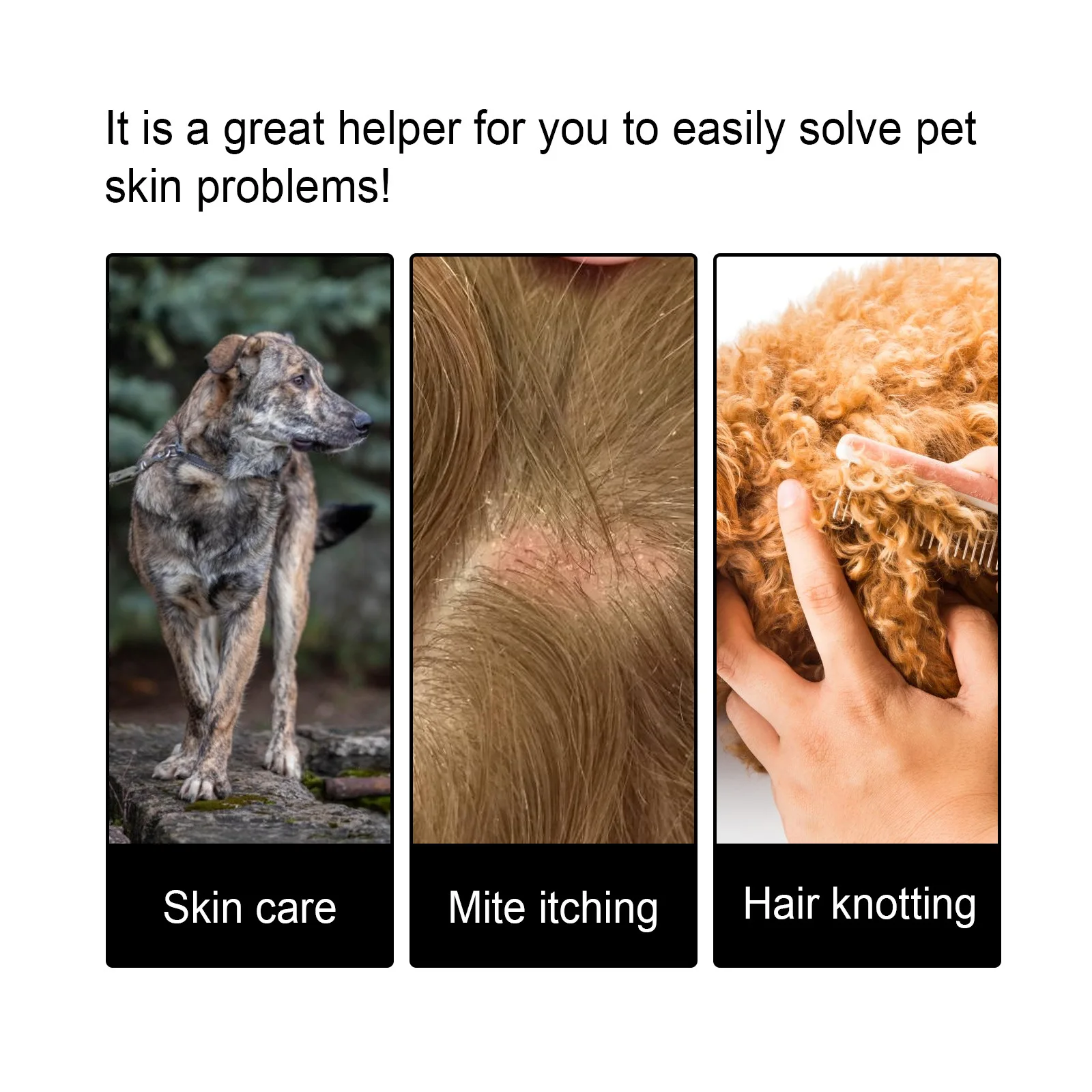Pet Skin Care Liquid Coat Moisturizing Conditioner Fur Nourishing Skin Repair Promote Hair Growth Anti Itch Dog Hair Care Serum