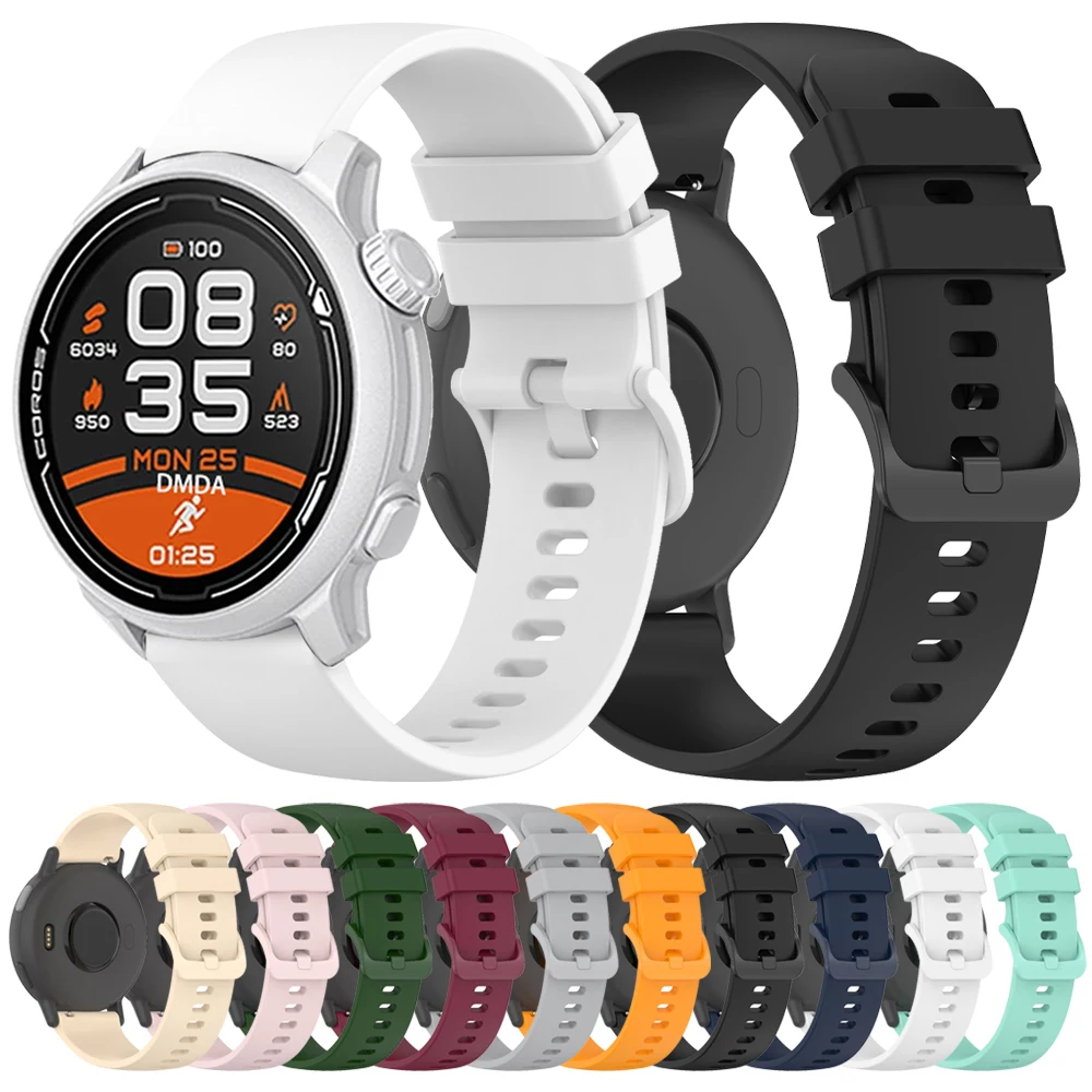 For COROS PACE 3 2 Replacement Watchband for COROS APEX 2 2 Pro 42mm 46mm Soft Silicone Bracelet Accessories 20 22mm Sport Strap