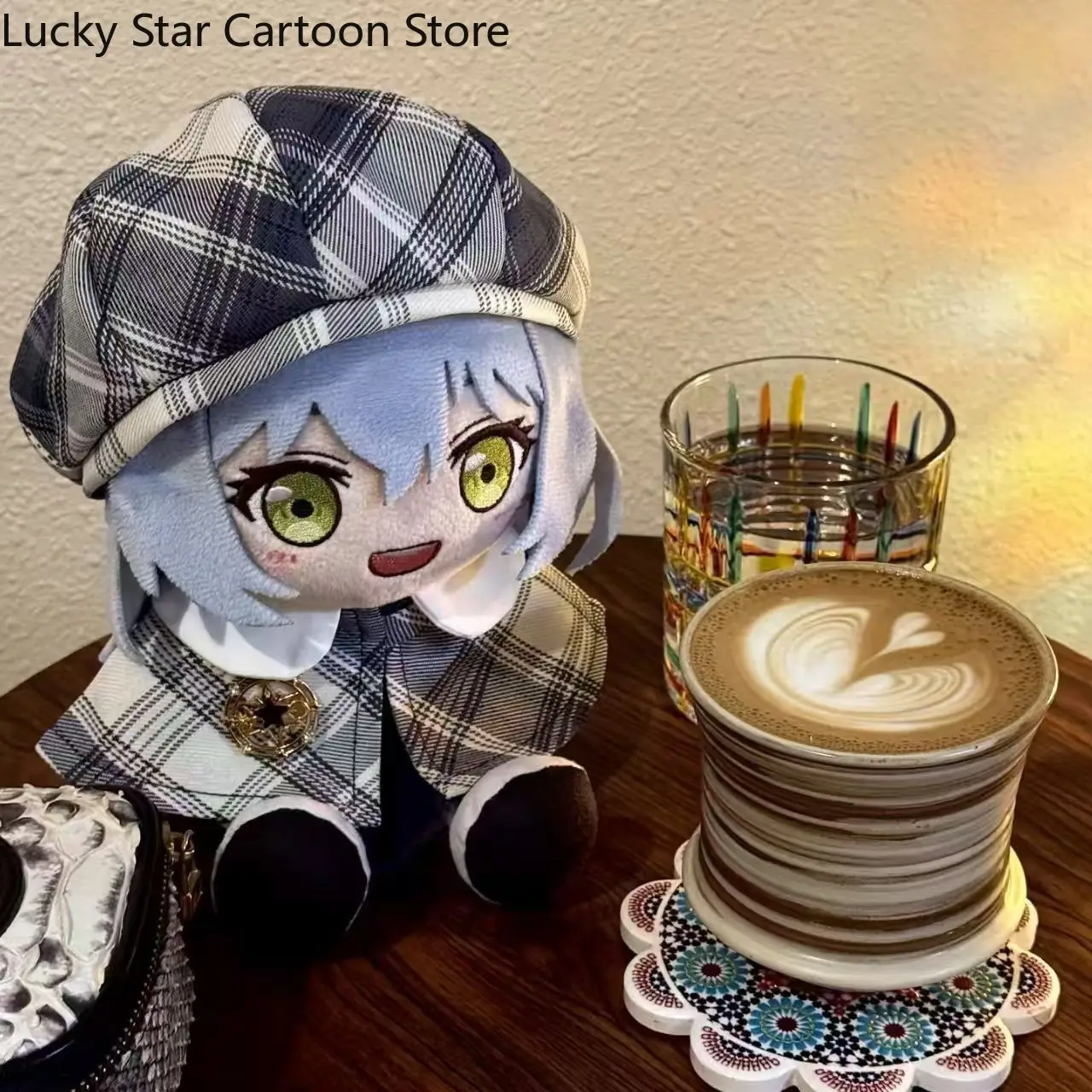 Figura de Anime de 40 cm de BanG Dream! Asahi Rokka Lock Fumo - Figura de Peluche de Dibujos Animados en Postura Sentada, Almohada de Ídolo, Regalo de Cumpleaños