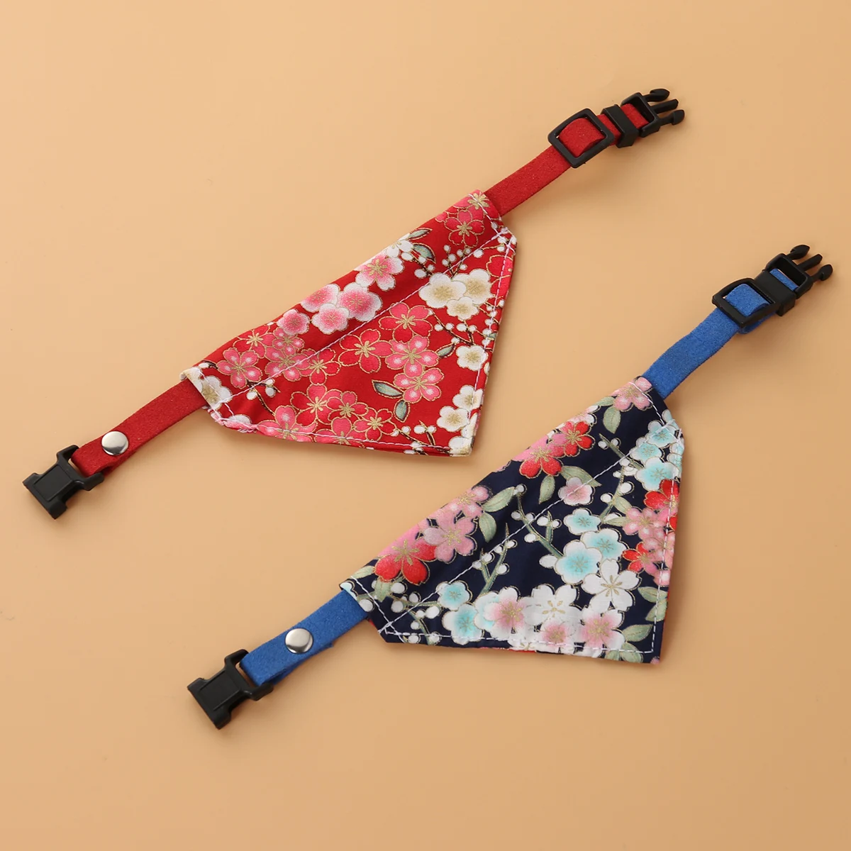 

2 Pcs Pet Bib Triangle Scarf Bandana for Dog Triangular Adjustable Product Collar