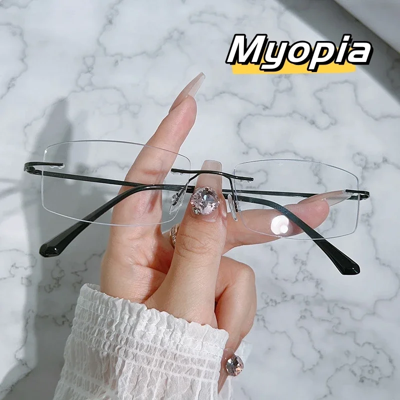 

Unisex High Definition Business Myopia Glasses Women Men Antiblue Light Minus Sight Eyeglasses Fashion Optical Spetacles Eyewear