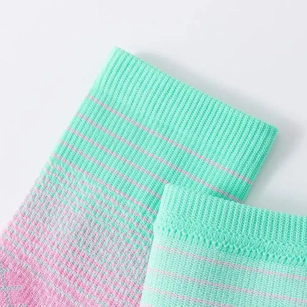 

Fast-drying Sport Socks Breathable Fashion Middle Stockings Gradient Color 37-45 Basketball Football Socks Running