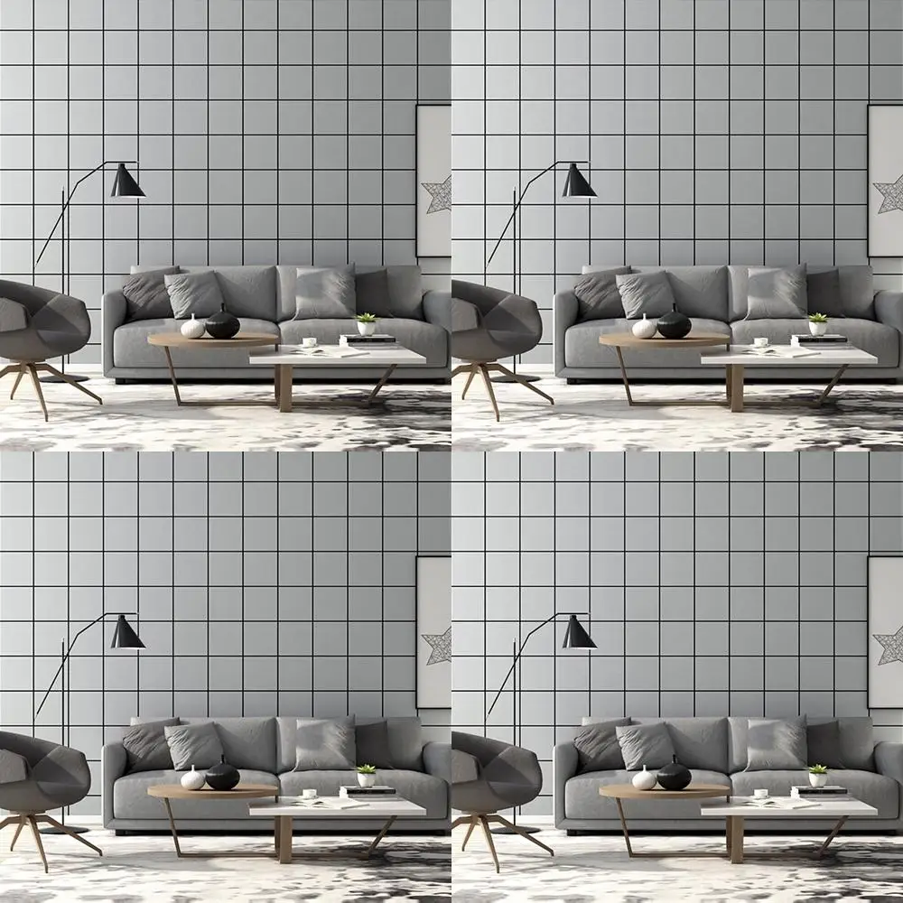 

Клетчатые обои серого цвета, скандинавские светло-серые, теплые, серые, премиум-серые, элитный магазин женской одежды, эксклюзивное настенное покрытие