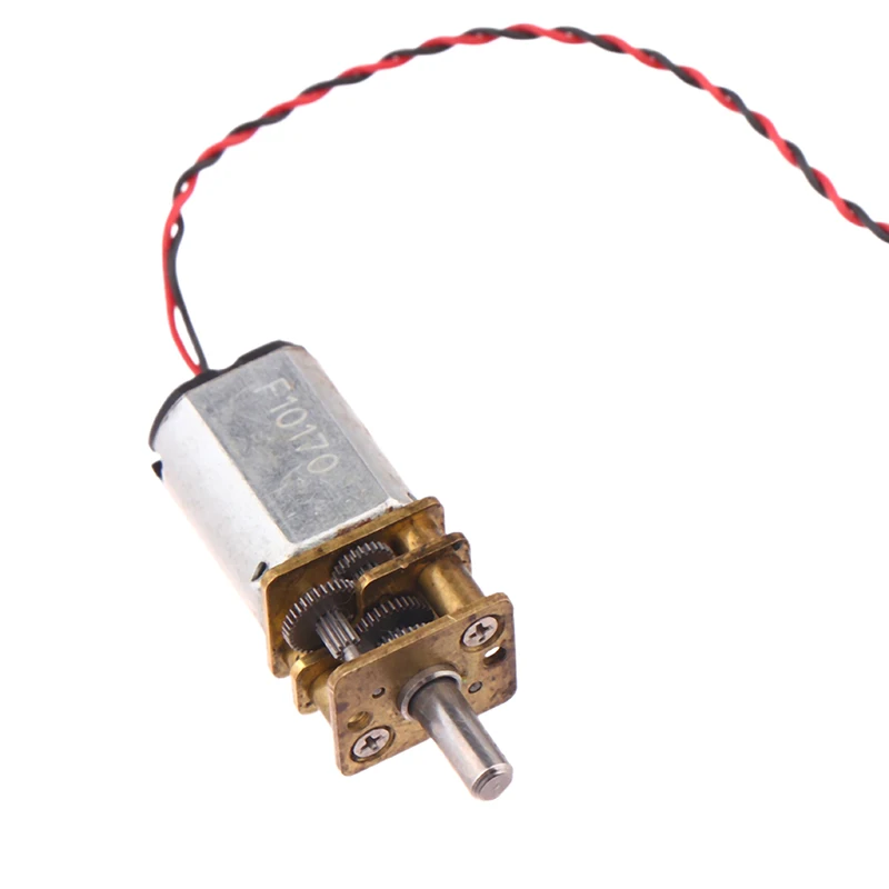 Mini Motor de engranaje de Metal N20 DC 3V-12V con rueda dentada, motores de CC de 60RPM, juguete reductor de caja de cambios totalmente de Metal de velocidad lenta