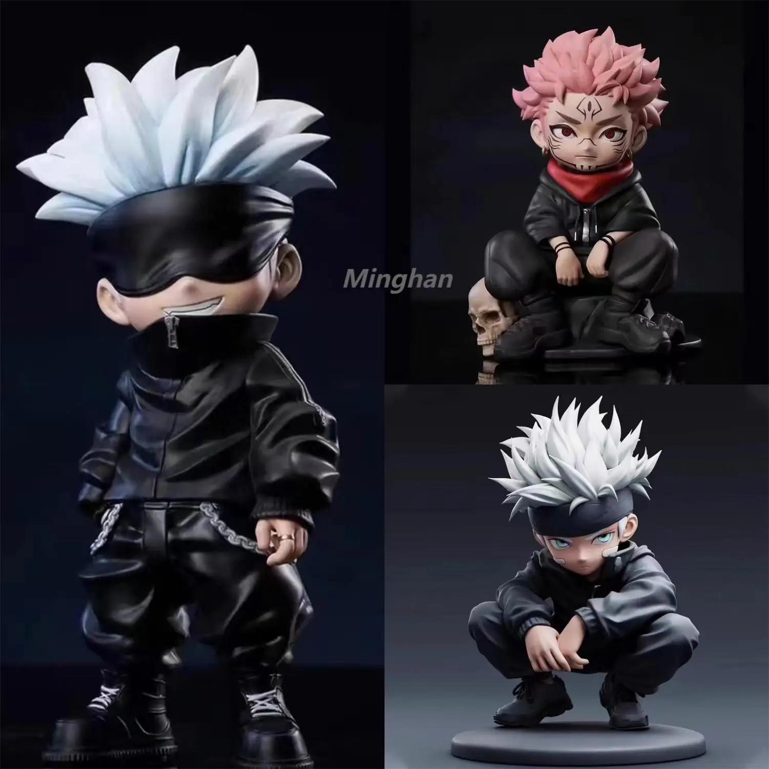 Figura de acción de Jujutsu Kaisen, 12-13cm, 2 estilos, Satoru Gojo, El Señor de la Maldición, Sukuna, colección de figuras, modelo de muñeca para