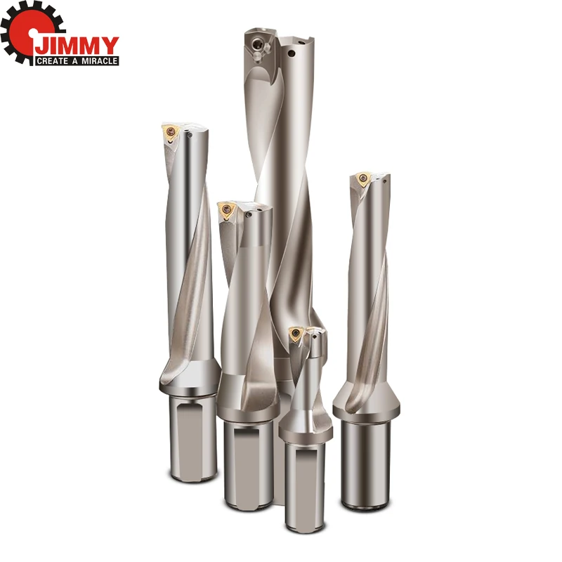 JIMMY High Quality WC Series Indexable Drill Bits C20 C25 C32 C40 U Drill Bit 2D 3D 4D 5D Metal WC Insert Quick Drill Bite