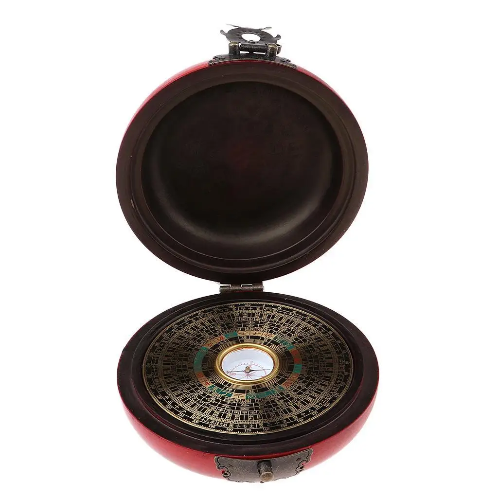

Geomantic Compass Ancient Chinese Luo Pan Feng Shui Degree Scale for Exorcism Rituals and Taoist Practice