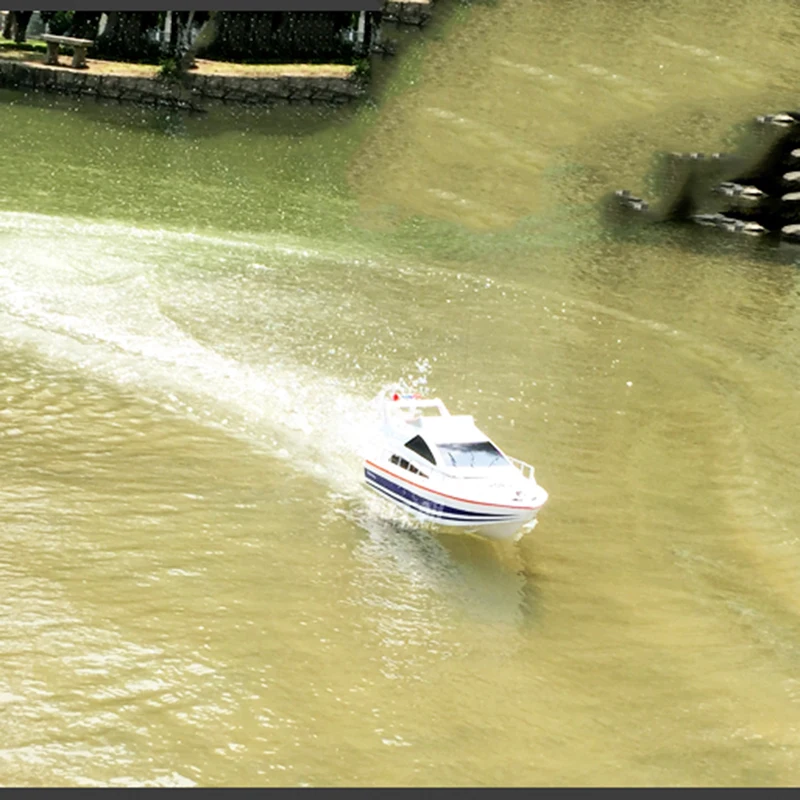 Barco teledirigido de alta velocidad, barco de simulación de lujo, juguete muy realista, regalo, 3837