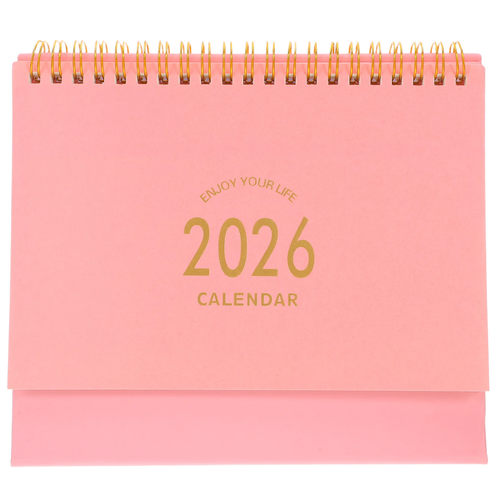 

Mini Desk Calendar 2025-2026 Stand Up Flip Format Heavy Duty Paper Yearly Planner for Office School Daily Date Tracking